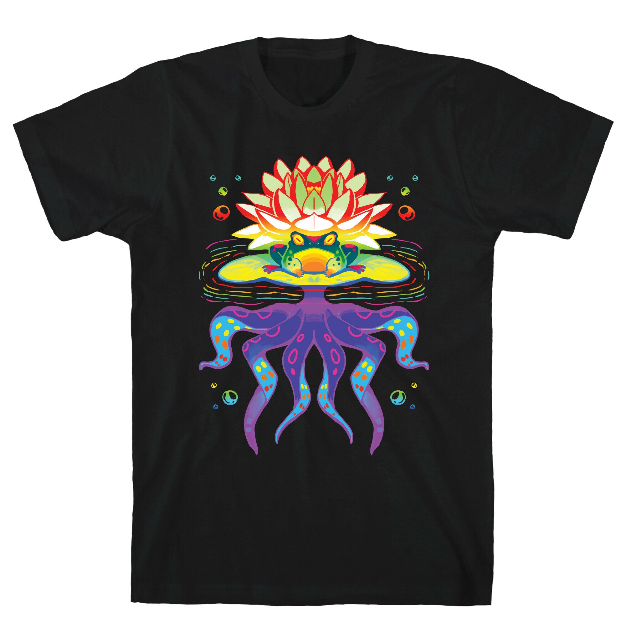Psychedelic Lily Frog T-Shirt